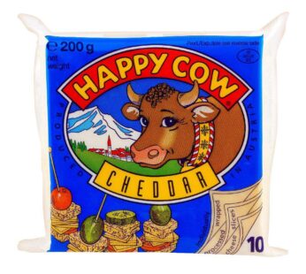 Happy Cow Slices Cheddar 200gm